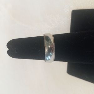 Vintage Sterling Silver Wedding Band Size 5